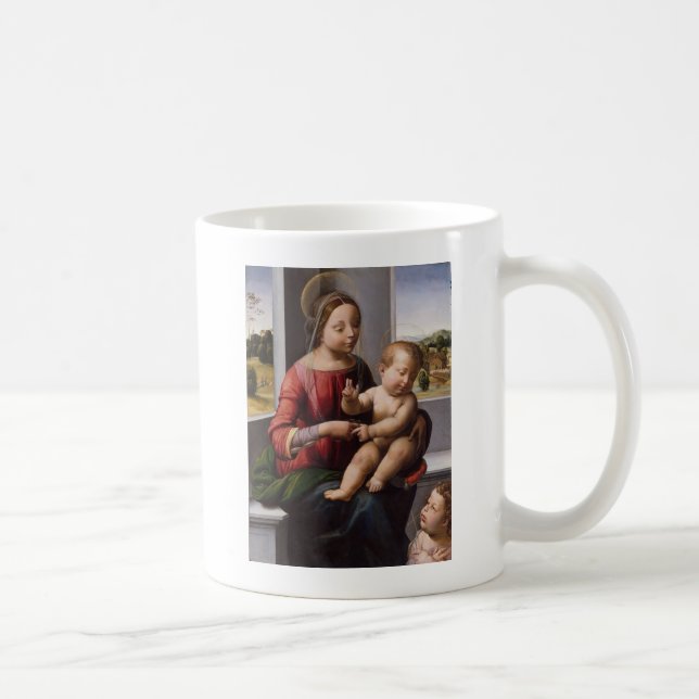 Taza De Café Madonna y niño con San Juan Bautista (Derecha)