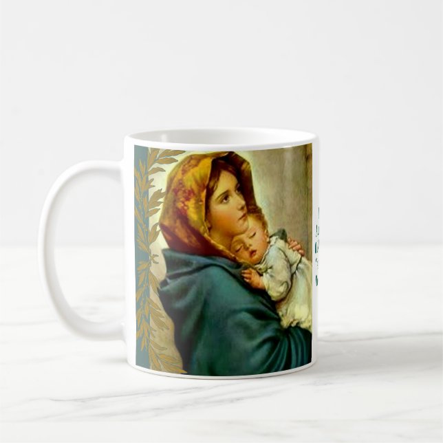 Taza De Café Madre bendecida que celebra la rama de Jesús del (Izquierda)