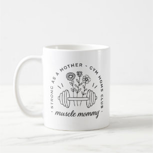 Taza De Café Madre de gimnasio musculosa mamá graciosa