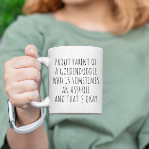 Taza De Café Madre de Goldendoodle: Orgullosa madre de un golde