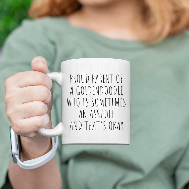 Taza De Café Madre de Goldendoodle: Orgullosa madre de un golde (Subido por el creador)