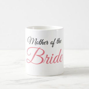 Taza De Café Madre de la escritura de novia rosa