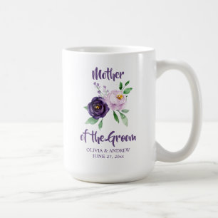 Taza De Café Madre de la floral Groom Purple Lavender