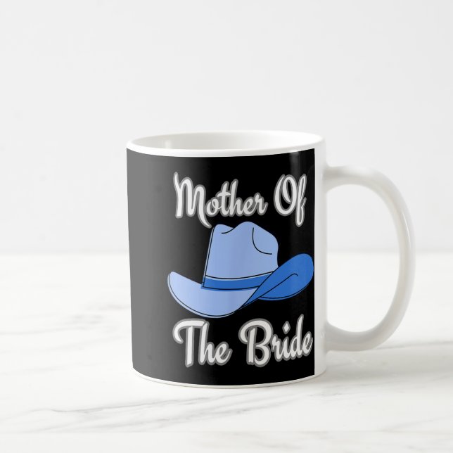 Taza De Café Madre De La Novia Boda Occidental Vaquero Azul Ha (Derecha)