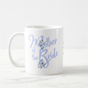 Taza De Café Madre de la Novia Carta Floral Personalizada Boda