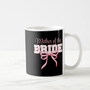 Taza De Café Madre de la Novia Cute Coquette Lazo Floral