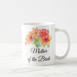 Taza De Café Madre de la novia Floral Bouquet Mug