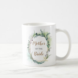 Taza De Café Madre de la novia/nombre/acuarela deja regalo
