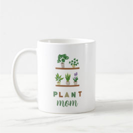 Taza De Café Madre de la planta de café tropical Dama de verde