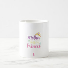 Taza De Café Madre de la Princesa de Cumpleaños Tiara Personali