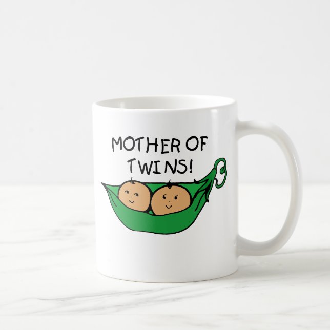 Taza De Café Madre de la vaina de los gemelos (Derecha)