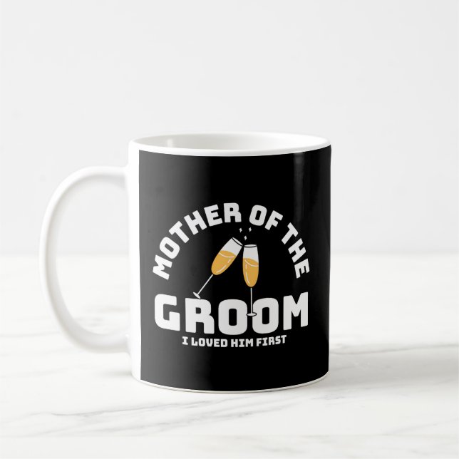 Taza De Café Madre De Los Bodas Groom (Izquierda)