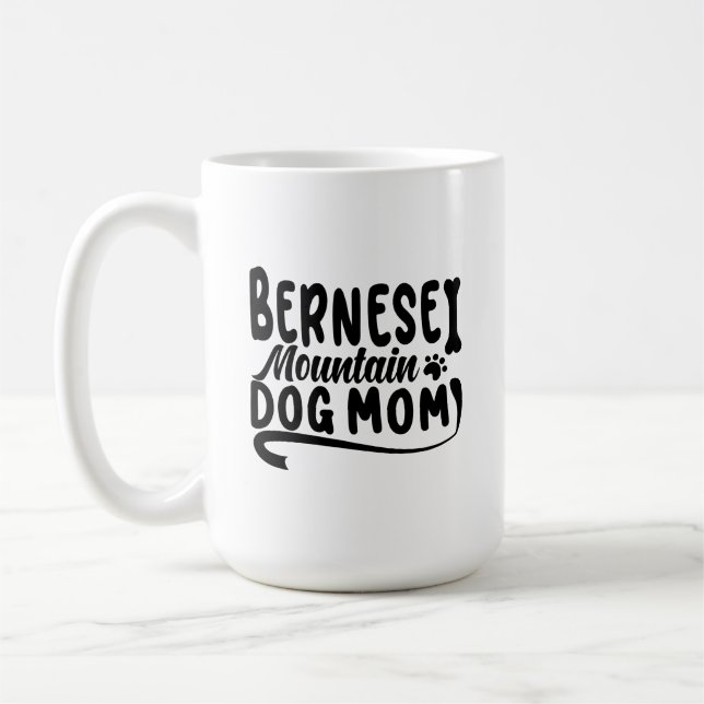 Taza De Café Madre de los Cachorros de Berna, madre de perro de (Izquierda)