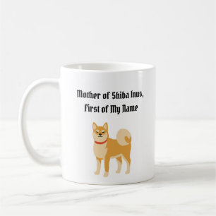 Taza De Café Madre de los inus shiba, primero mi nombre