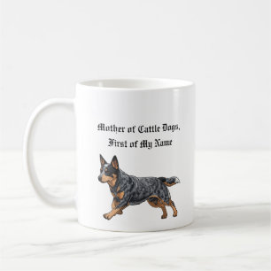 Taza De Café Madre de los perros de ganado, primero mi nombre