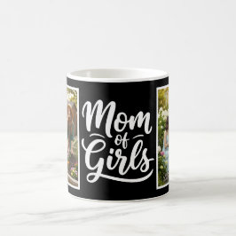 Taza De Café Madre de Niñas Pincel Escritura 2 Foto Blanco y Ne