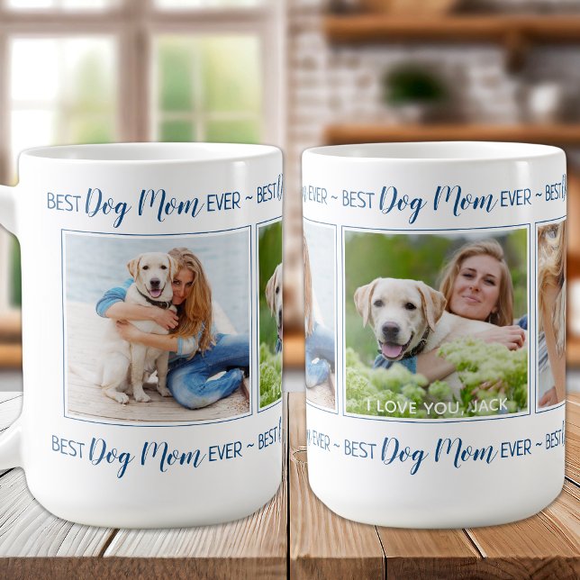 Taza De Café Madre de perro moderna personalizada 3 foto (Subido por el creador)