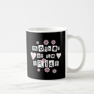 Taza De Café Madre del blanco de la novia en negro
