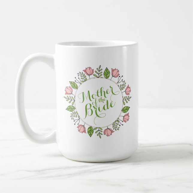 Taza De Café Madre del Boda de la novia | Mugre clásica (Izquierda)