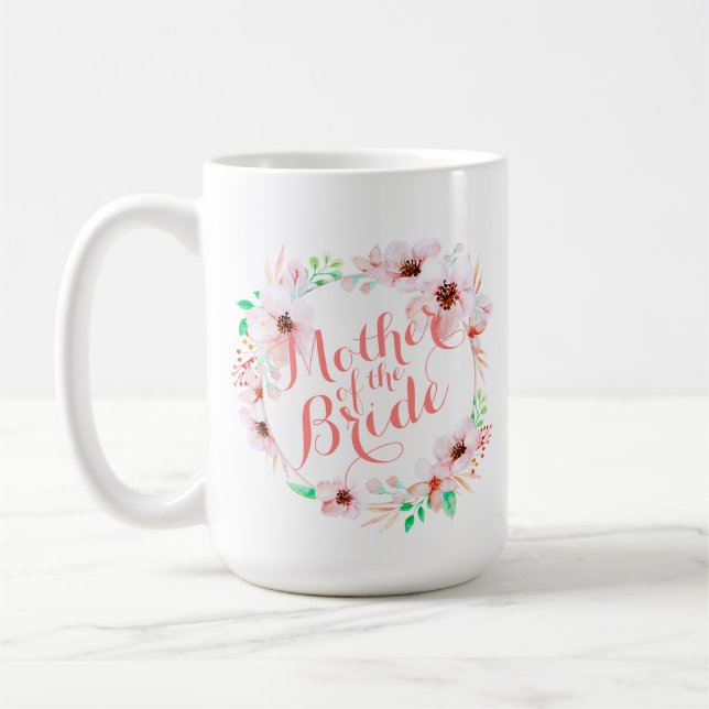 Taza De Café Madre del Boda de la novia | Mugre clásica (Izquierda)
