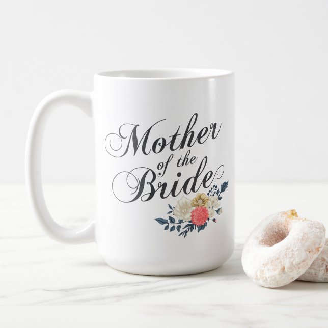Taza De Café Madre del Boda de la novia | Mugre clásica (Con donut)
