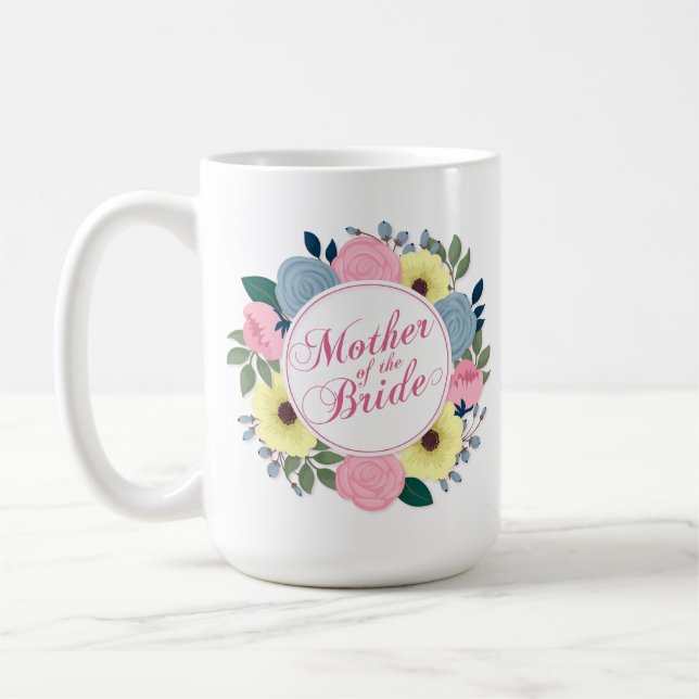 Taza De Café Madre del Boda de la novia | Mugre clásica (Izquierda)