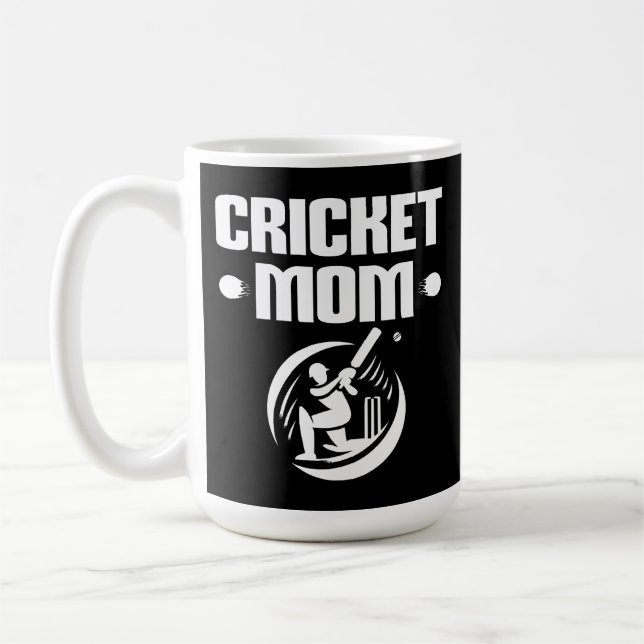 Taza De Café Madre del cricket, hijo de cricket, amante de la m (Izquierda)