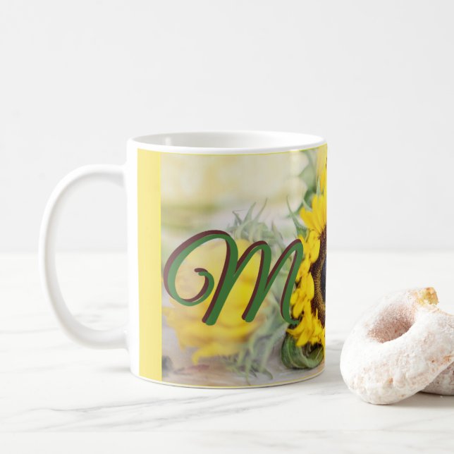 Taza De Café Madre del girasol (Con donut)
