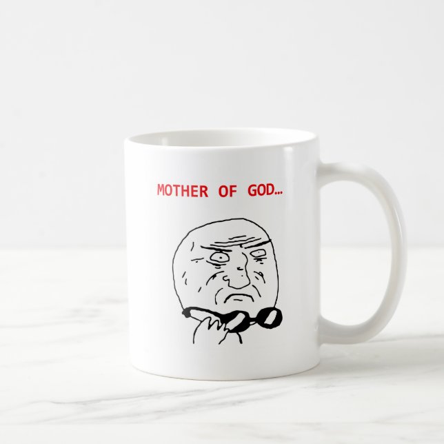 Taza De Café madre del meme de dios (Derecha)