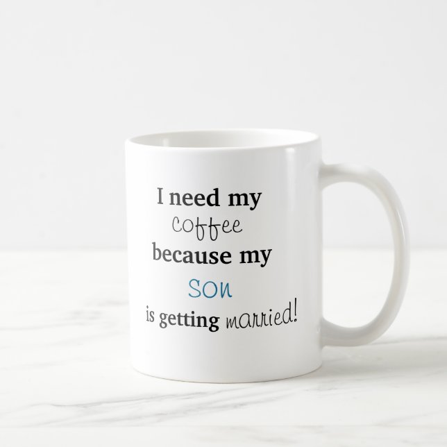 Taza De Café Madre del regalo del novio (Derecha)