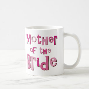 Taza De Café Madre del rosa Brown de la novia