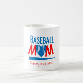 Taza De Café Madre divertida de béisbol