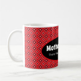 Taza De Café Madre divertida de los niños Café Bandana Rojo