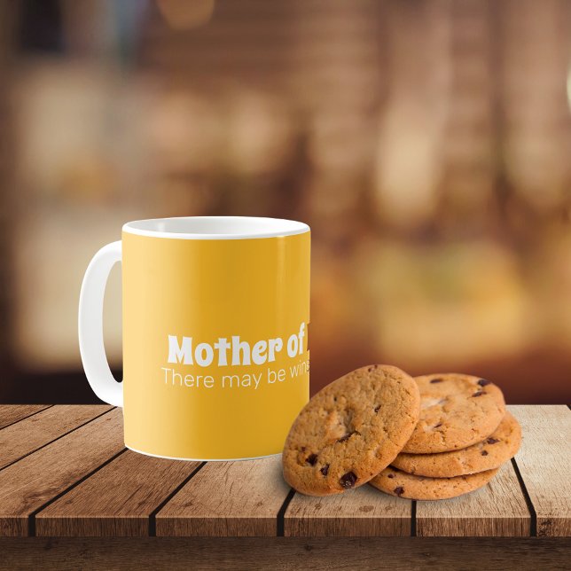Taza De Café Madre divertida de niños café amarillo brillante M (Subido por el creador)