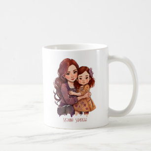 Taza De Café Madre e hija espárricas personalizadas