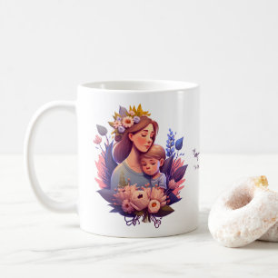 Taza De Café Madre e hijo Feliz Día de la Madre