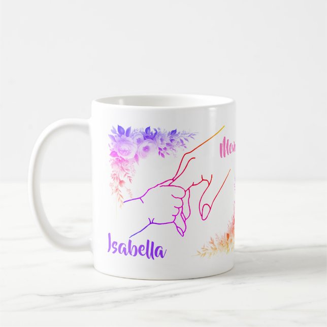 Taza De Café Madre e hijo Nombre Mug (Izquierda)
