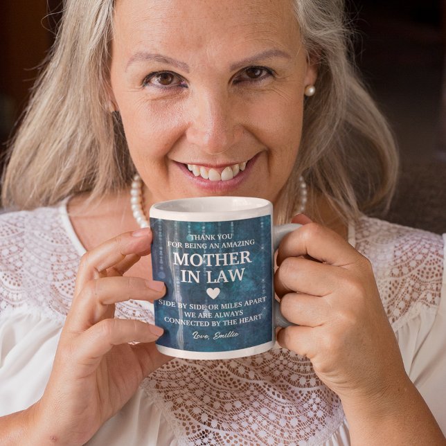 Taza De Café Madre En Derecho Gracias Personalizado De Mensajes (Mother In Law Thank You Heartfelt Message Custom Coffee Mug
)