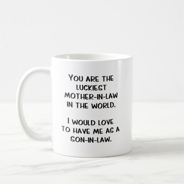 Taza De Café Madre en el futuro de la ley o regalo gracioso act (Izquierda)