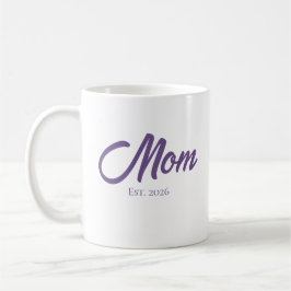 Taza De Café Madre establecida por Escritura Púrpura