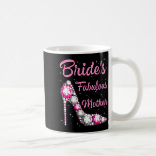 Taza De Café Madre fabulosa de la novia boda feliz casarse vint