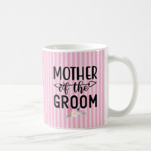 Taza De Café Madre floral del novio