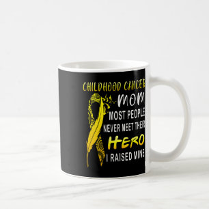 Taza De Café Madre luchadora contra el cáncer infantil Mi hijo