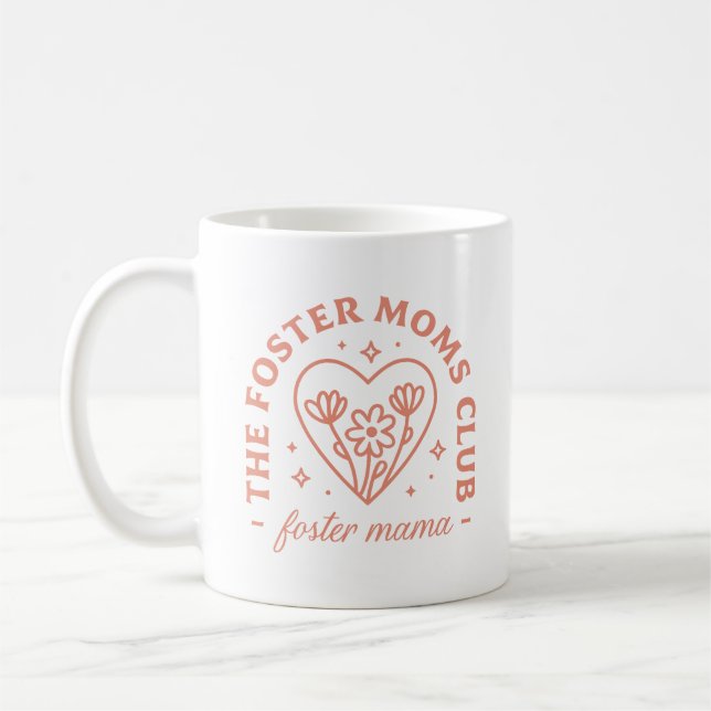 Taza De Café Madre madre de pecho de adopción mamá Día de la Ma (Izquierda)