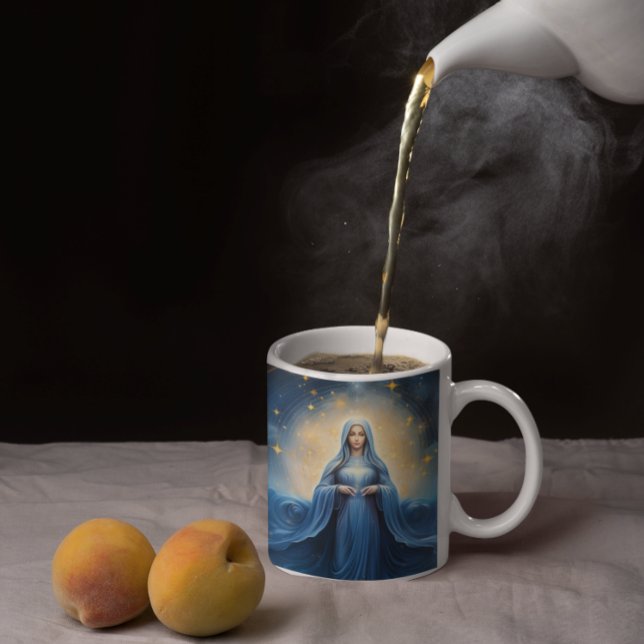 Taza De Café Madre María Amor Universal 11 (Mother Mary Universal Love 11 Tea Mug
)