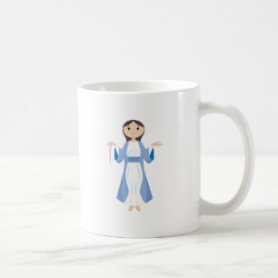 Taza De Café Madre Maria con el rosario
