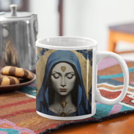 Taza De Café Madre María Rezando versión 4