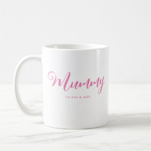 Taza De Café Madre Minimalista Moderna Día de la Madre Manuscri