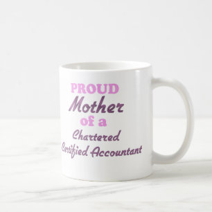 Taza De Café Madre orgullosa de un contable certificado cargado