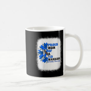 Taza De Café Madre Orgullosa De Un Guerrero Del T1d Con Diabete
